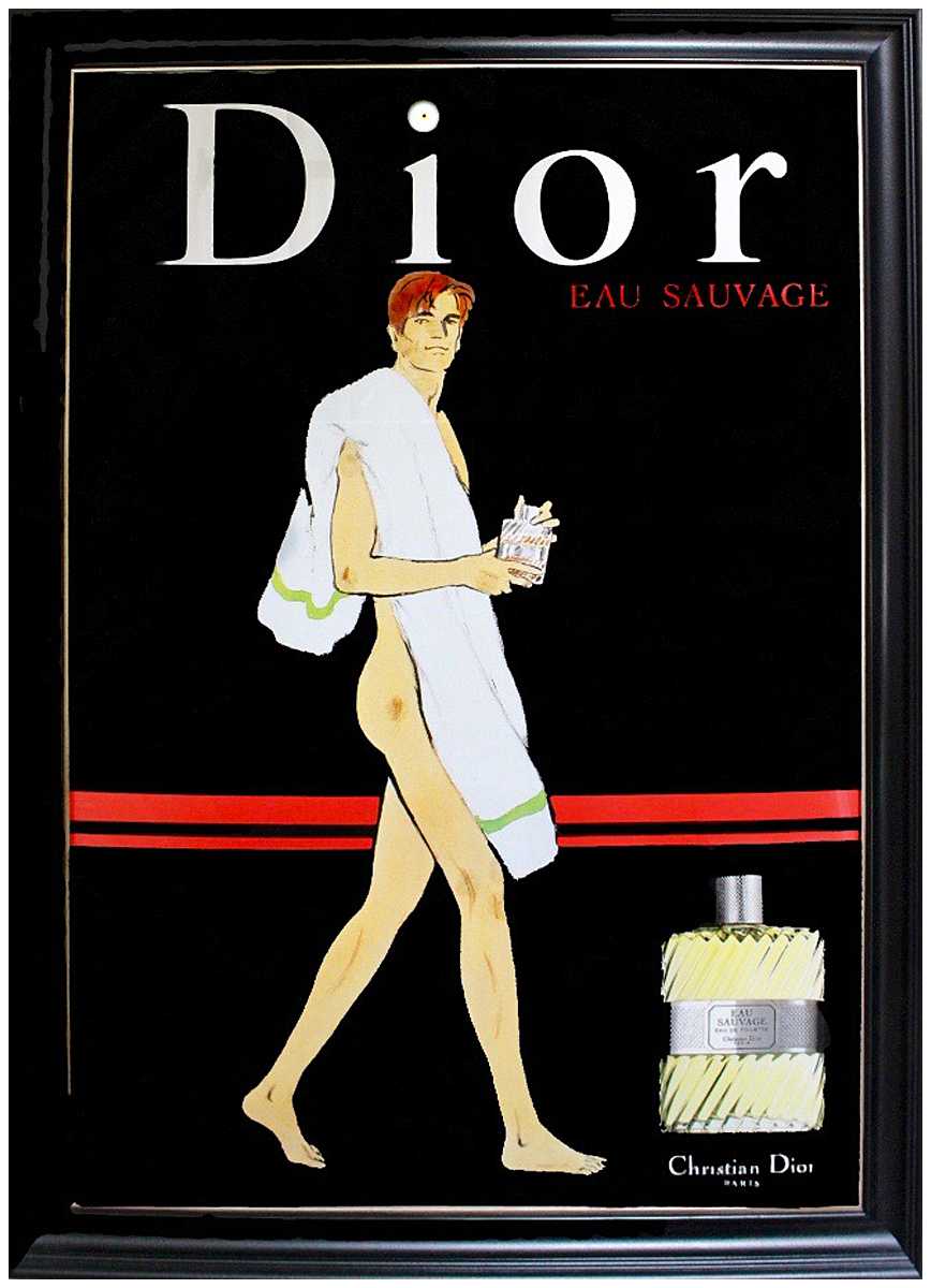 DIOR EAU SAUVAGE POSTER BY RENE GRUAU